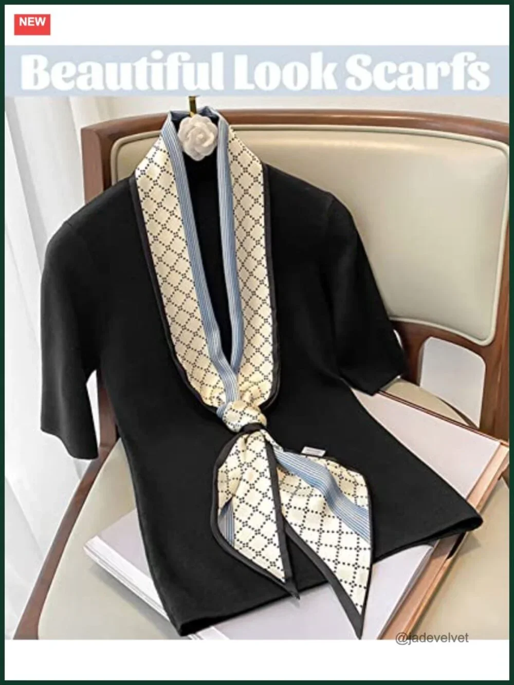 Silk Like Square Head Scarf Women's Fashion Satin Neck Scarf Hair Bandana Wrap